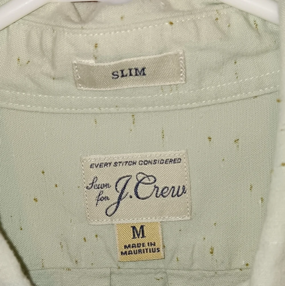 J.Crew Slim Dress Shirt M Green